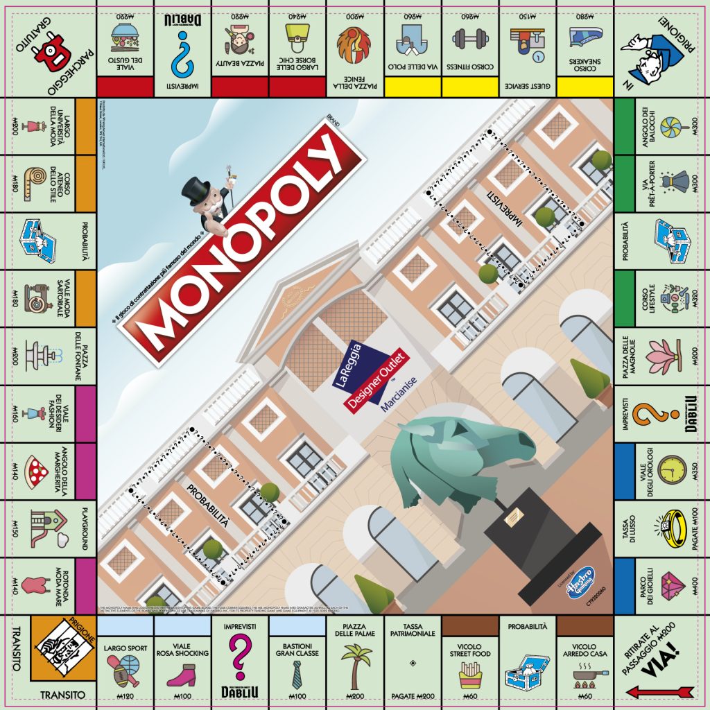 Monopoly, un’edizione speciale per La Reggia Designer Outlet