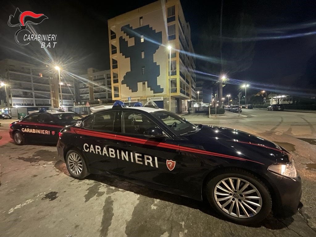 Movida sicura: controlli dei crabinieri a San Ferdinando di Puglie e Barletta