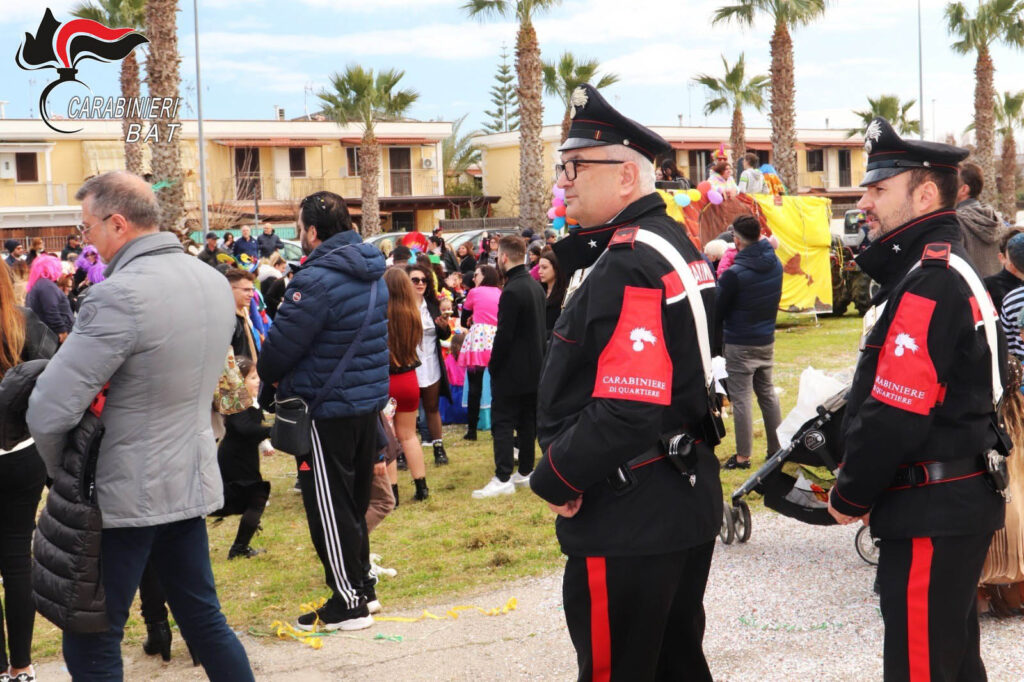 Barletta e Margherita di Savoia: controlli dei Carabinieri per un “Carnevale Sicuro”