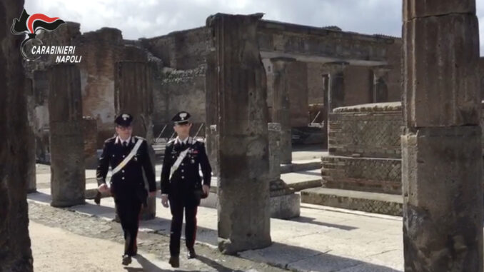 I Carabinieri negli Scavi Pompei